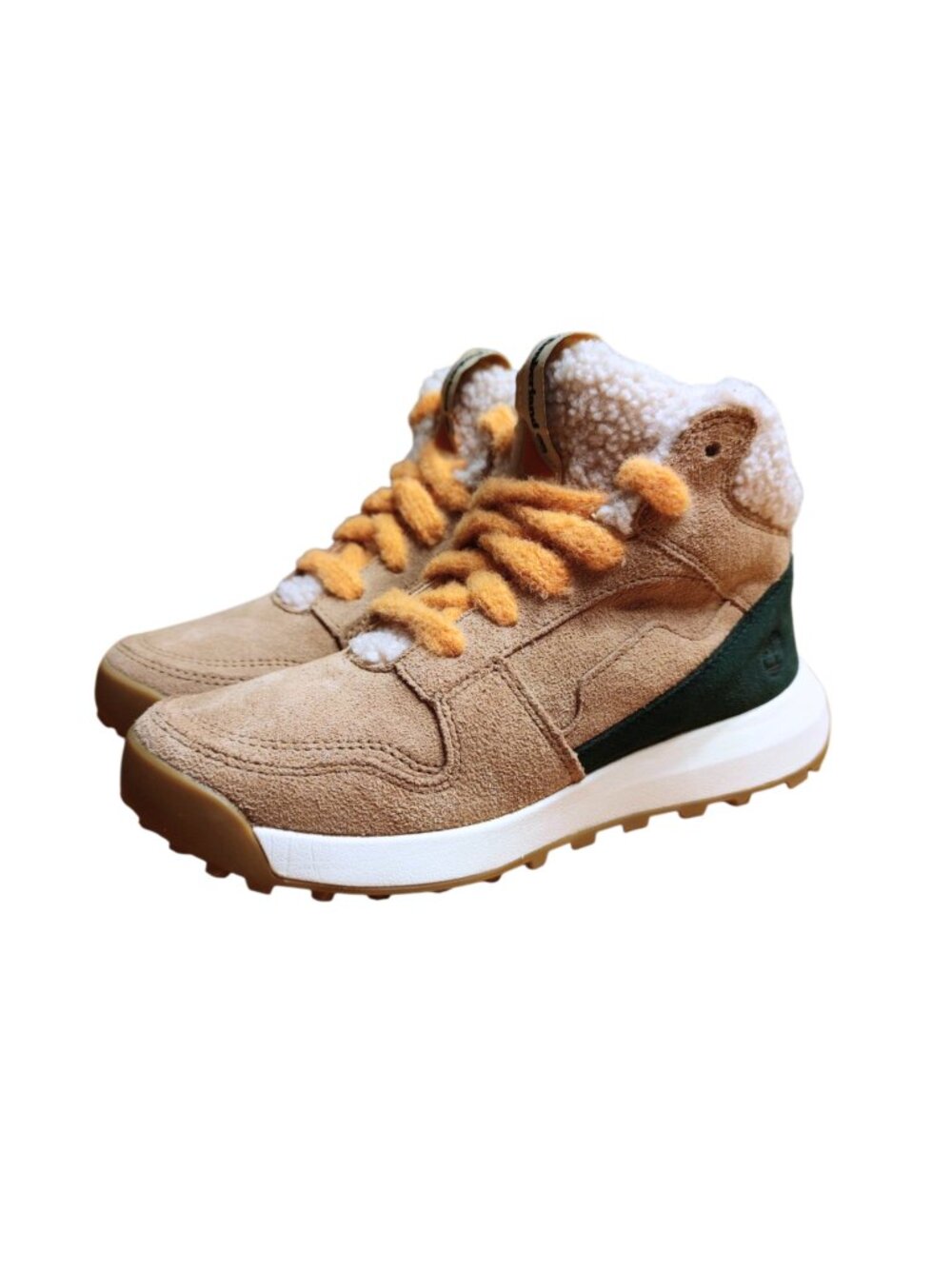 Timberland Women's Retro Swift Sherpa Suede High Top Shoes Size 7 TB0A431JEW1